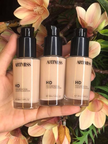 Kem nền Artmiss HD Hight Definition Liquid Foundation 30ml nhẹ mướt, chất kem lì lâu trôi che khuyết điểm tốt