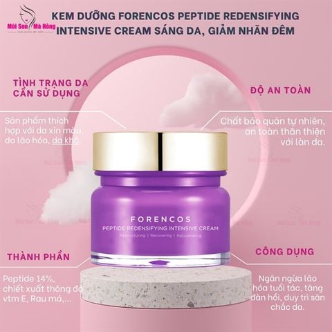 Kem Dưỡng Forencos Peptide Sáng Da, Giảm Nhăn Ban Đêm 50ml tím