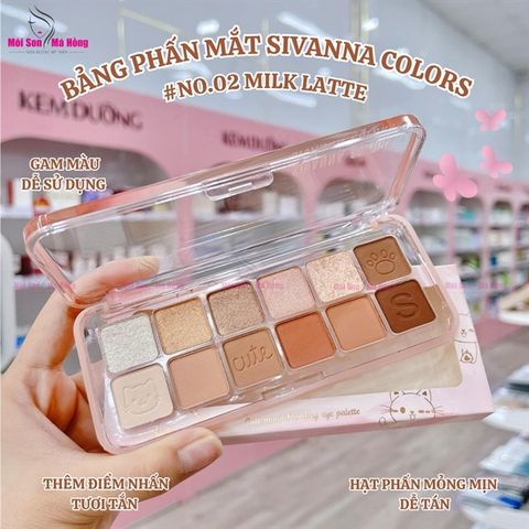 Bảng mắt Sivanna Color cute mood blending eye palette hf643 #No.02