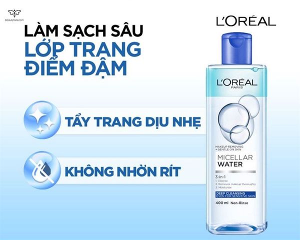 [Mini] Nước Tẩy Trang L'Oreal Làm Sạch Sâu Trang Điểm 95ml