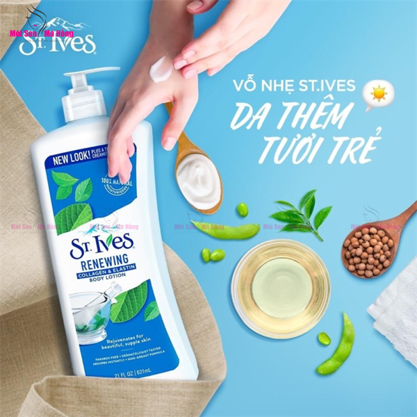 Sữa Dưỡng Thể ST.IVES Trẻ Hóa Da Collagen 621ml