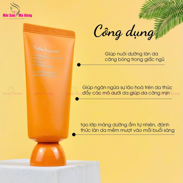 Mặt Nạ Ngủ Tái Tạo Dưỡng Ẩm Và Làm Sáng Sulwhasoo Overnight Revitalizing Mask 35ml