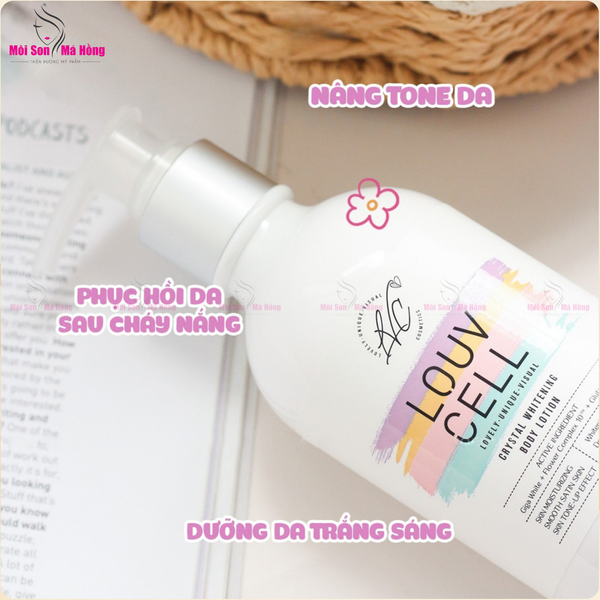 Sữa dưỡng thể trắng da Louvcell Crystal Whitening Body Lotion 250ML
