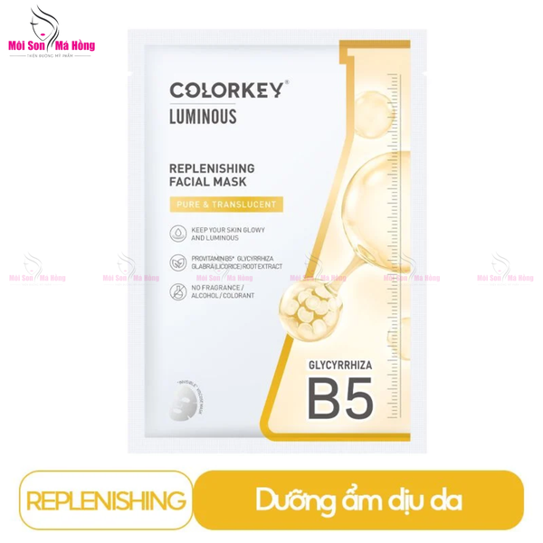 (CÔNG TY) Mặt Nạ Giấy Dưỡng Ẩm, Làm Dịu Da, Hỗ Trợ Dưỡng Sáng Colorkey Facial Mask 25ml