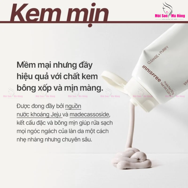 Sữa Rửa Mặt Làm Sạch Sâu, Thu Nhỏ Lỗ Chân Lông Innisfree Volcanic BHA Pore Cleansing Foam 150g