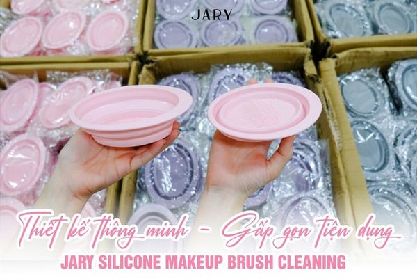 Chậu Làm Sạch Cọ Trang Điểm Jary Silicone Makeup Brush Cleansing Nhiều Màu