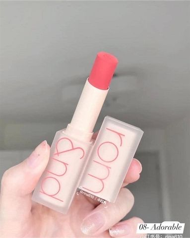 Son thỏi siêu mịn Romand New Zero Matte Lipstick 08 Adorable 3g - San Hô