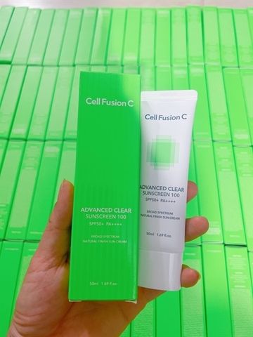 Kem Chống Nắng Cell Fusion C Advanced Clear Sunscreen 100 SPF50+ PA++++ Kiềm Dầu 35ml/  50ml