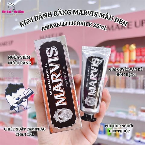 Kem Đánh Răng Marvis Amarelli Licorice 25ml (đen)