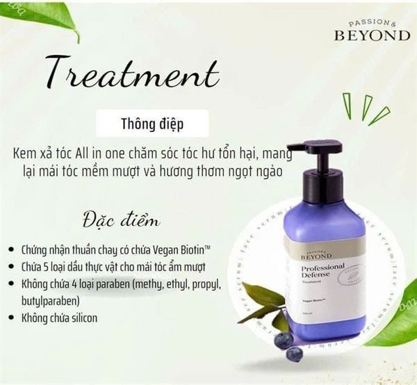 Combo Dầu Gội Kem Xả Tóc Beyond Professional Defense Shampoo Special Set