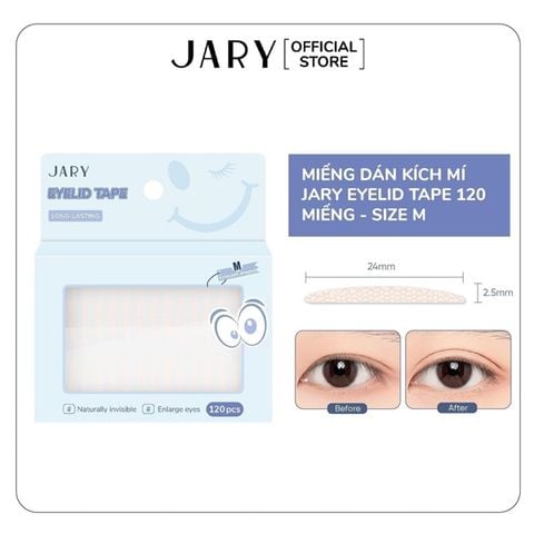 Miếng dán kích mí tàng hình jary eyelid tape 120 miếng SIZE M