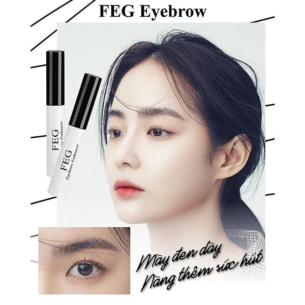 Dưỡng lông mày và mi feg eyebrow enhancer 3ml Mỹ #giúp lông mày đen dài, dày & RẬm
