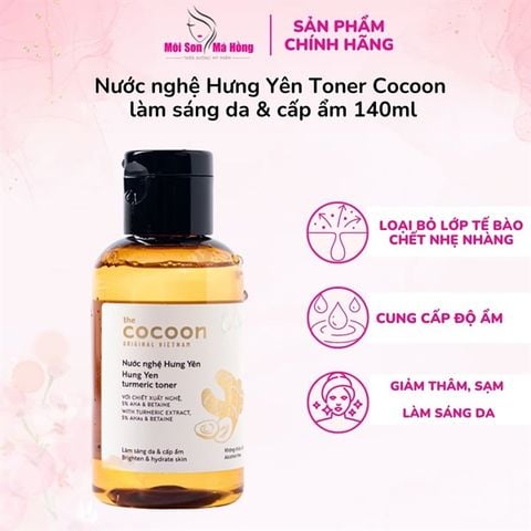 Nước Hoa Hồng Cocoon Chiết Xuất Từ Nghệ Hưng Yên 140ml