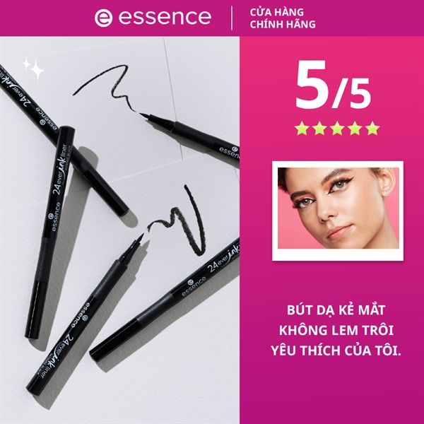 Bút dạ kẻ mắt essence 24ever ink liner 01 intense black