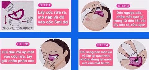 Nước rửa mắt Eyebon Kobayashi 500ml Màu hồng