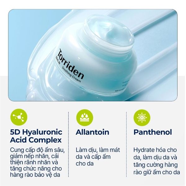 Kem Dưỡng Torriden Dưỡng Ẩm Làm Dịu Da Dive In Hyaluronic Acid 100ml