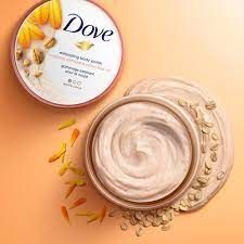 Tẩy Tế Bào Chết Dove Exfoliating Body Polish 298g - Yến Mạch & Dầu Hoa Cúc