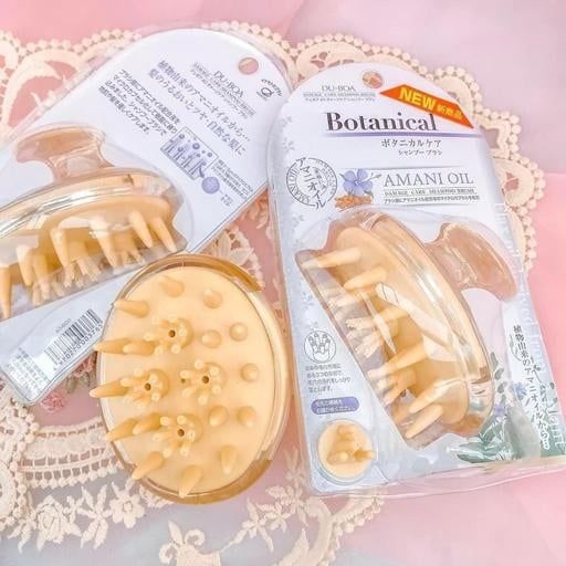 Lược Gội Đầu Dưỡng Sinh Mọc Tóc Sạch Gàu Botanical Amani Oil Damage Care Shampoo Brush