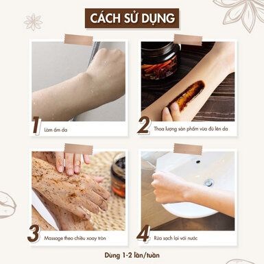 Tẩy Da Chết Toàn Thân Exclusive Cosmetic Quế Hồi Cafe 380g Gel Scrub Coffee & Cinnamon Cloves