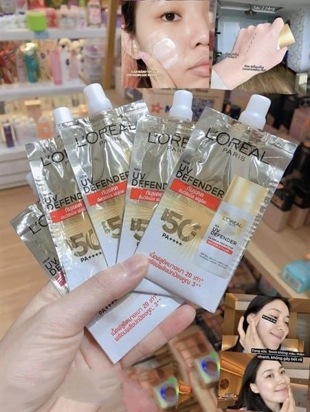 [Sample] Kem Chống Nắng L'Oreal UV Defender Invisible Fluid SPF50+ PA++++ 5.5ml