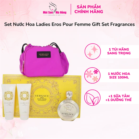 Set Nước Hoa Ladies Eros Pour Femme Gift Set Fragrances