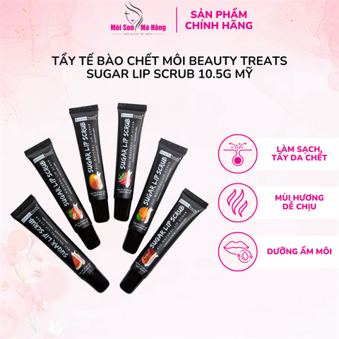 Tẩy Tế Bào Chết Môi Beauty Treats Sugar Lip Scrub Cranberry 15g