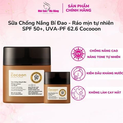 Sữa Chống Nắng Cocoon Chiết Xuất Bí Đao Quang Phổ Rộng 15ml