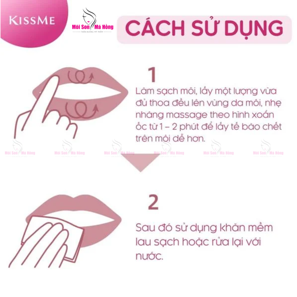 Tẩy Tế Bào Chết Môi Kissme Lip Care Scrub Dưỡng Ẩm Môi 10g