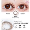 LENS NÂU SEOUL BROWN CHỐNG TIA UV Chất liệu Silicone êm ái , Đeo 12h - HSD 6 Tháng 1 bên/ 1 cặp