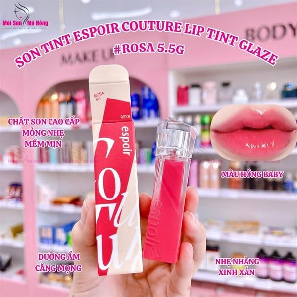 Son Tint Espoir Couture Lip Tint Glaze #6 Rosa 5.5g