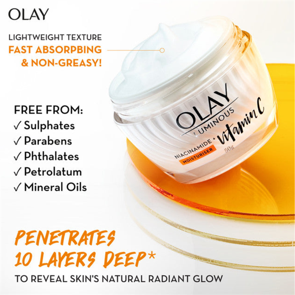 (CÔNG TY) Kem Dưỡng Ẩm Trắng Da Olay Niacinamide & Vitamin C 50g