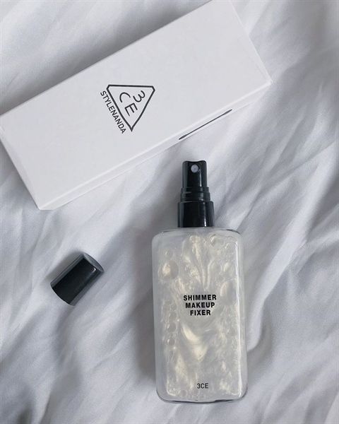 Xịt Khóa Nền 3CE Shimmer Makeup Fixer Ánh Nhũ 100ml