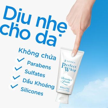 Sữa Rửa Mặt Senka Đất Sét Trắng Làm Đều Màu Da 120g