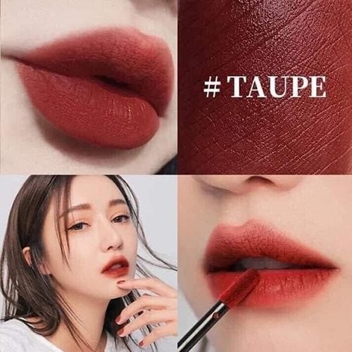 Son kem lì 3CE Velvet Lip Tint Taupe - Đỏ Nâu