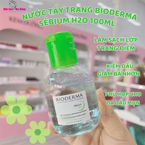 Nước tẩy trang Bioderma Sébium H2O Cho Da Dầu Và Da Hỗn Hợp 100ml