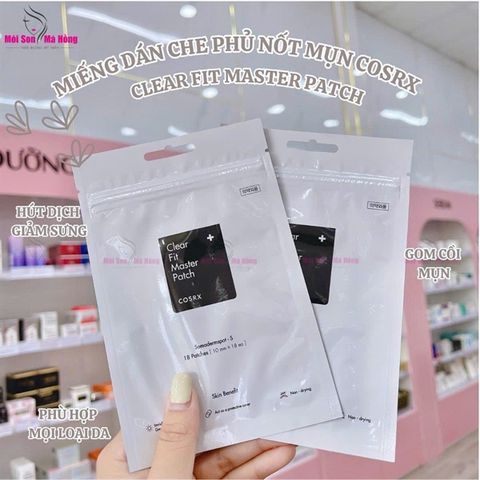 Miếng Dán Mụn Cosrx Che Mụn Hiệu Quả, Siêu Mỏng 18 Miếng Clear Fit Master Patch