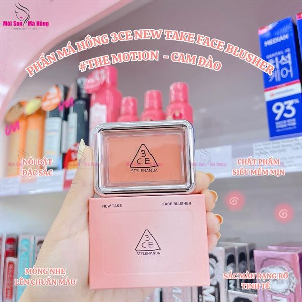 Phấn Má Hồng 3CE New Take Face Blusher 4.5g #The Motion