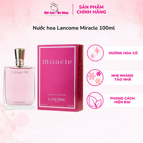 Nước Hoa Nữ Lancôme Miracle Eau De Parfum 5ml/ 100ml Miracle Eau De Parfum For Women