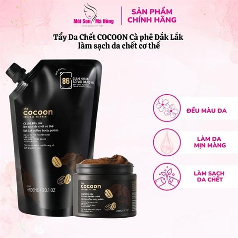 Tẩy Tế Bào Chết Body Cocoon Sạch Da Dạng Túi Refill 200ml/ 600ml (NEW)