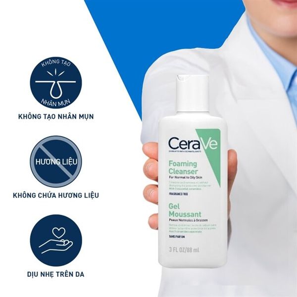 Sữa Rửa Mặt CeraVe Làm Sạch Sâu Cho Da Dầu 88ml