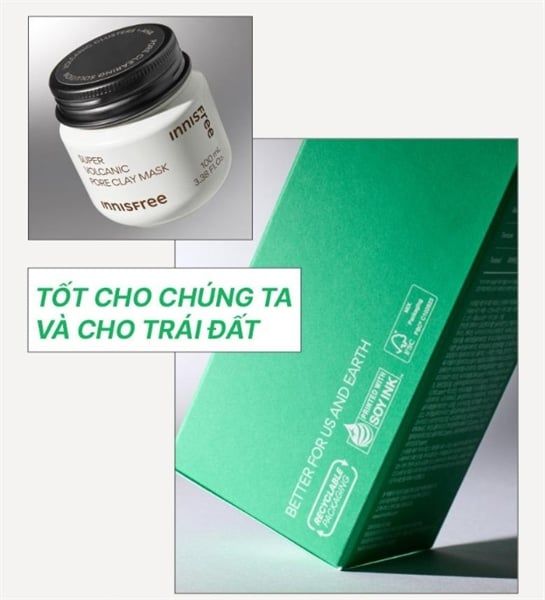Mặt Nạ Đất Sét Innisfree Super Volcanic Pore Clay Mask 2X 100ml