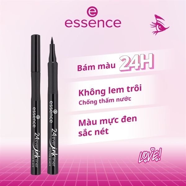 Bút dạ kẻ mắt essence 24ever ink liner 01 intense black