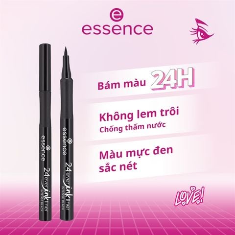 Bút dạ kẻ mắt essence 24ever ink liner 01 intense black