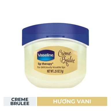 Sáp Dưỡng Môi Ngọt Ngào trị thâm môi Vaseline 7g Lip Therapy Creme Brulee
