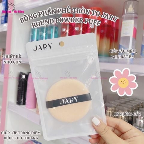 Bông phấn phủ lớn jary big small round powder fuff