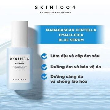 Serum Skin1004 Cấp Ẩm, Làm Dịu & Dưỡng Sáng Da 50ml Madagascar Centella Hyalu-Cica Blue Serum