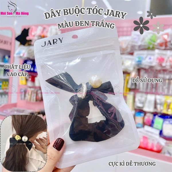 DÂY BUỘC TÓC JARY HAIRBAND NƠ ĐEN ĐÍNH NGỌC TRAI HB1 HB1.2