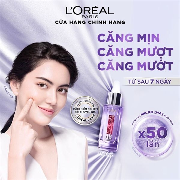 Tinh Chất L'Oreal Revitalift 1.5% Hyaluronic Acid Cấp Ẩm Sáng Da 30ml
