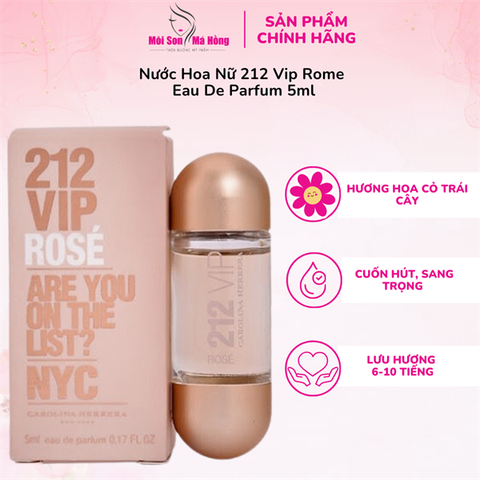 Nước hoa 212 Vip Rose mini 5ml
