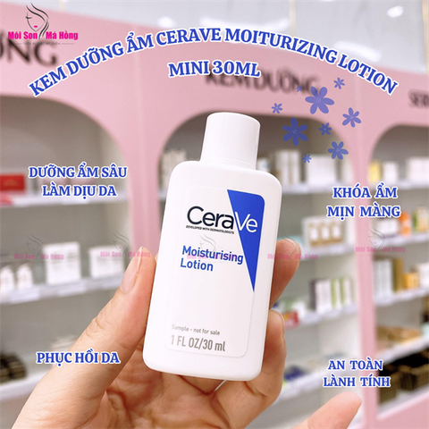 [Mini] Sữa Dưỡng Thể CeraVe Cho Da Khô Đến Rất Khô 20ml Moisturising Lotion
